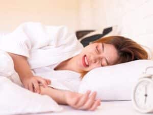 Teeth clenching during sleep