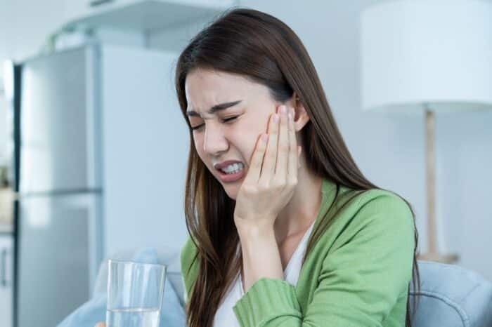 Jaw pain from uneven bite pressure